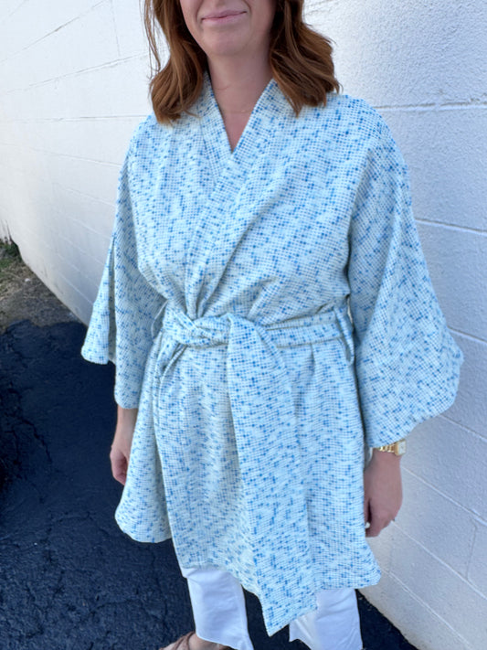 La Vie Style House Tweed Wrap Minidress OS