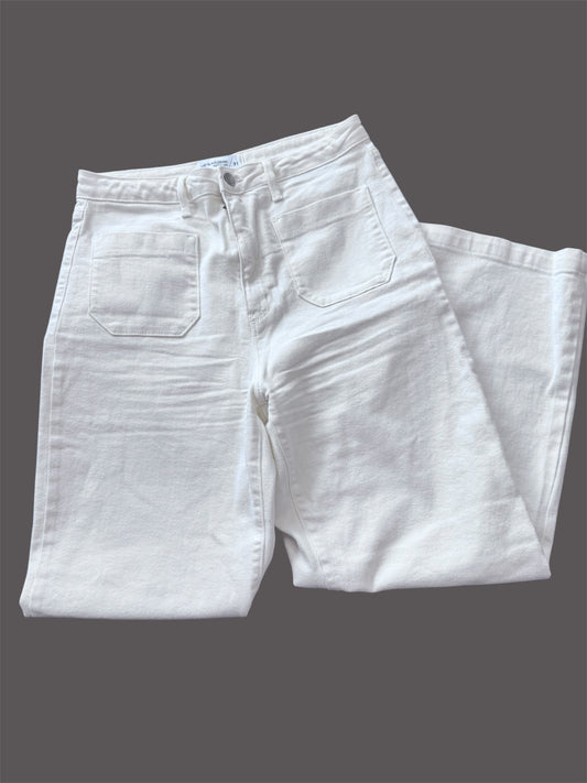 Just Black White Denim Jeans Size 12